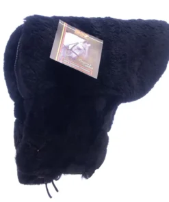 Merino Sheepskin Deluxe Western Seat Saver, Black Sheepskin