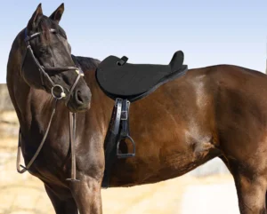 Mustang English Soft Ride Bareback Saddle Black