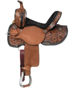 Royal King Two Tone Youth Hawley Barrel Saddle Package