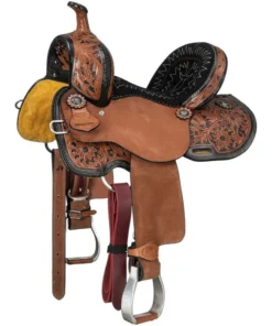 Royal King Two Tone Youth Hawley Barrel Saddle Package