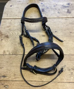 Kate Negus Crank Cavesson Bridle Brown Horse Cob No Reins