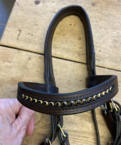 Kate Negus Crank Cavesson Bridle Brown Horse Cob No Reins