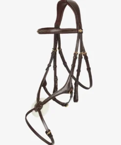 LeMieux Kudos Grackle Bridle Mexican Soft Padded Anatomical Stitch Black/Brown