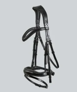 Premier Equine Rizzo Anatomic Snaffle Bridle with Flash in Black
