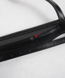 Dy'on English Collection Large Crank Noseband Bridle W/ Flash In Black Full Size