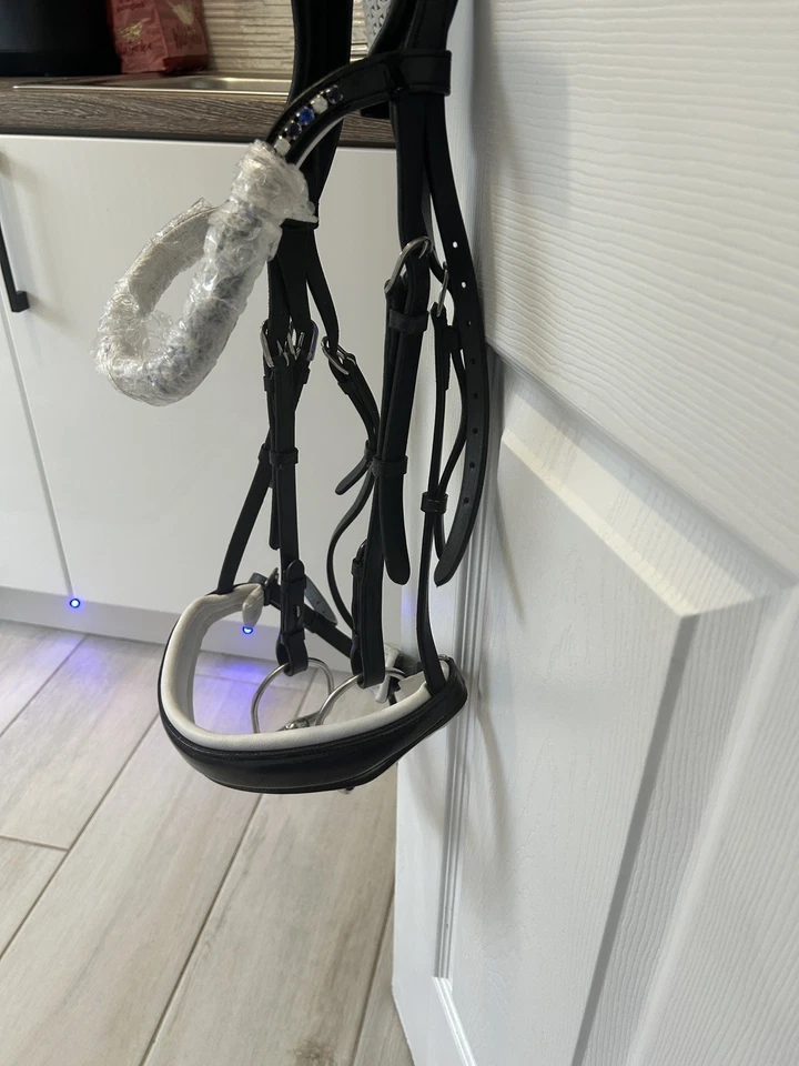 FSS FREEWAY Anatomic Bridle CUT AWAY Comfort Headpiece Noseband Snaffle bridle