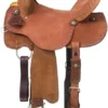 Tough1 Medina Buckstitch Roughout Barrel Saddle
