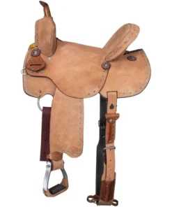Tough1 Medina Buckstitch Roughout Barrel Saddle